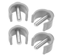 minkissy 4 Piezas De Soporte De Bloqueo Con Pasador De Abrazadera En Forma De C Para Andador Clips De Repuesto En Forma De C Accesorios De Hebilla De Bastón Para Varios Andadores (Gris)