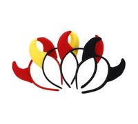 minkissy 4 piezas Diadema Halloween con Cuernos de Accesorios para Disfraz Infantil Decoración para Fiestas Temáticas Colores y Amarillo para Festivos