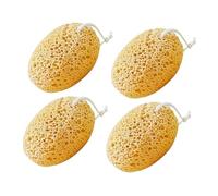 minkissy 4 Piezas Esponjas de Baño Exfoliantes Reutilizables con Estructura Panal para Ducha Corporal Limpieza Profunda y Cuidado de Piel para Mujeres y Hombres