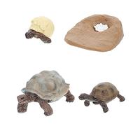 minkissy 4 Piezas Figuritas del Ciclo de de Tortugas para Decoración y Proyectos Escolares Colores Aleatorios Juguetes Didácticos para Jardín Color Aleatorio Color Aleatorio