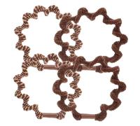 minkissy 4 Piezas Liga Para El Cabello Atar Elástico Moderno Estirar Estiramiento De Lazos Para El Cabello Mujer Espiral Pequeño Largo Venda Scrunchy Día Paño