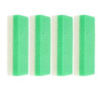 minkissy 4 Piezas Piedra Pómez Exfoliante Soriasis Herramienta Raspadora De Cara Máscara De Mano Prensa De Uñas Esponja Máscara De Pie Piel Herramientas De Pedicura Para Pies Green Pu