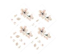 minkissy 4 Piezas Sakura Guitar Pick Guard Stickers PVC Protective Film Covers For Acoustic Electric Ukulele Bass Scratch-resistant Fretboard Decals