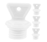 minkissy 4 Piezas Tapón Para Botella De Agua Caliente Contenedor General Dispositivo De Lavado De Doble Cara Pajita Portátil Tapones De Drenaje Para Buques Pajitas De Viaje Páginas