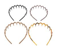 minkissy 4 Piezas venda lindas diademas aro de pelo diadema de spa para lavarse la cara Diadema de cuidado de la piel diademas para mujer antideslizantes ordenador personal