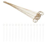 minkissy 40 Clips Metálicos Grandes para Tarjetas Diseño Floral, Púas Metálicas Redondas para Ramo, Porta Tarjetas para Fotos y Notas, Decoración para Bodas y Fiestas, Set de 40 Unidades