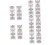 minkissy 40 Hojas Facial temporal brillo pegatinas maquillaje de halloween pegatinas maquillaje halloween maquillaje para halloween tatuajes temporales de cara de halloween