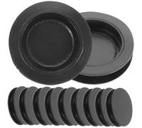 minkissy 40 Piezas Tapones para Huchas de Redondos Tapones de Cierre para Alcancías y Figuras de Fácil Instalación y Reutilizables Exterior Interior Color Negro
