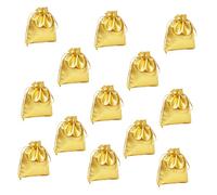 minkissy 400 Piezas Pequeña Bolsa De Bolsa De Organza Bolsas De Favor Con Cordón Mini Bolsas De Organza Mini Bolsas De Bolsas Pequeñas Para Bolso De Mano Dorado Paño