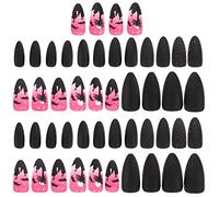 minkissy 48 Piezas Uñas Falsas Uñas Postizas Con Pegamento Uñas Postizas Uña Falsa Uñas Claras Uñas Francesas Chicas Uñas Postizas Uñas Postizas De Halloween Colorful El Plastico