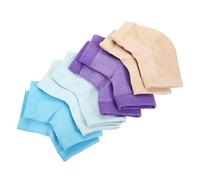 minkissy 4pares Gel Moisturizing Heel Socks for Dry Cracked Heels Open Toe Design Comfortable for Feet Unisex Includes and