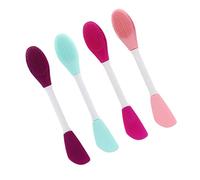 minkissy 4piezas Aplicadores De De Silicona Herramientas De Para Aplicar Barro y Cepillos De Doble Cabeza Para Cuidado Facial Accesorios De Maquillaje Prácticos y Duraderos
