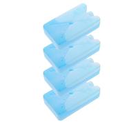 minkissy 4piezas Bandejas Para Hielo Tapa Cubiteras Para Hielo Hielera Para Loncheras Hielera Refrigerante Reutilizables