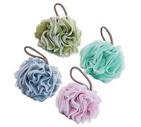 minkissy 4piezas Bolas de Exfoliante Corporal Malla de Baño para Baño y Ducha para Exfoliar y Limpiar el Duche