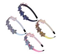 minkissy 4piezas Diademas De Lentejuelas Para Niñas De Accesorios Cabello Para Fiestas Cumpleaños y