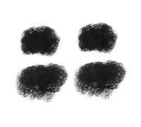 minkissy 4piezas Pelucas Afro para Africanos Pelucas Afro Cortas y Rizadas Accesorios Cabello para Niñas Linda Horquilla para Niñas Moño Sintético Rizado para Fiestas con Temática