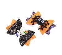 minkissy 4piezas Pinzas Pelo Lazos Halloween Fiestas Arañas Fantasmas Diseño Colores