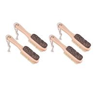 minkissy 4piezas Pumice Foot Stone Scraper Foot Brush and Dead Skin Remover for Portable Pedicure Tool for Men and Women