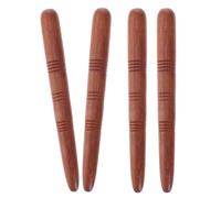 minkissy 4piezas Varilla de Acupuntura de Madera para Masaje Manual Herramienta de Masaje de Puntos para Pies y Cuerpo para Spa Yoga y Casa