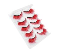 minkissy 5 De Pestañas Cortas En Racimos Pestañas Postizas Sintéticas Artificiales Postizas De Color De Maquillaje Extensiones De De