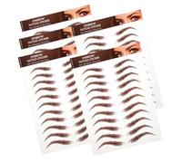 minkissy 5 Hojas Ceja Pegatinas Ceja Falsa Pegatinas Cepillado Perfilado De Cejas Pegatina Para Cejas Ceja De Simulación Cejas Pegatinas Marrones Gel Y Kit De Plantilla Ceja Autentica Brown