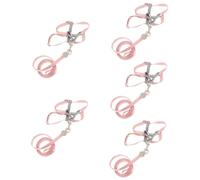 minkissy 5 Juegos de arnés Ajustable para Gatos, Correa para Mascotas pequeñas, arnés para Gatitos pequeños, Chaleco para Gatos, arnés para Perros pequeños, arnés para Gatitos y Correa de Escape,