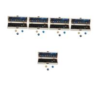 minkissy 5 juegos de solar de cristal para oficina, decoración de escritorio, creativo pequeño, nueve planetas, minerales y cristales, planetas colectivos, cifras, nueve