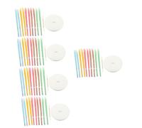 minkissy 5 Juegos velas de cera de abeja Vela para quitar la cera de los oídos removedor de cera del oído ear cleaning kit Quita cera de oídos equipo para la salud del oído algodón