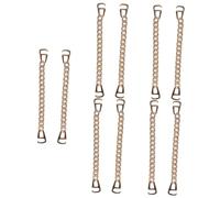 minkissy 5 Pares Decoración de hebilla de zapato. cadenas señoras accesorios boda mujer encantos para zapatillas de deporte cadena de zapatos Aluminio y Aleaciones Rose Gold
