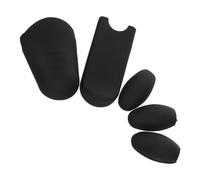 minkissy 5 Piezas Apoyo Pulgar del Saxofón, Almohadillas Pulgar de Silicona, Negro, Aberturas Precisas, Fácil de Instalar, para Práctica Diaria E Interpretaciones