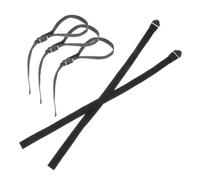minkissy 5 Piezas Correas Ajuste Profesionales al Tejido de Negro Bastones para y Seguro y Prevención de Caída de Trekking Alpinismo para Deportes Aire Libre