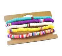 minkissy 5 Piezas Elástica Bohemia de Mujeres Arcilla Polimérica Coloridas Decoración Color Aleatorio