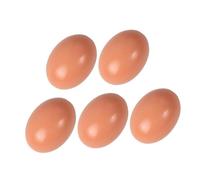 minkissy 5 Piezas Huevos de Madera Simulados Pequeños para Manualidades DIY Decoración Hogar sin Pintar Huevos Falsos Lisos para Pascua