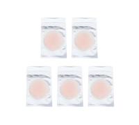 minkissy 5 Piezas Injerto de silicona para pestañas frente pegatinas pegamento para pestañas postizas cojines para la frente almohadillas de silicona para la frente gel de sílice Beige