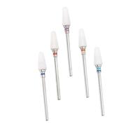 minkissy 5 Piezas Uñas Cabezal De Pulido Ceramica Herramienta Para Pulir Uñas Juego De Brocas Para Manicura Profesional