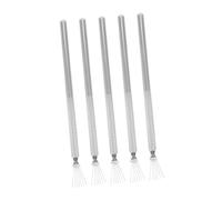 minkissy 5 Pinceles Delineadores De Uñas De Puntas Elaborados Con Acero Inoxidable Esenciales Para Diseños Detallados De Uñas Que Brindan Un Control Excelente Para Obras De Arte Y
