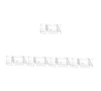 minkissy 5 Uds Estante De Almacenamiento De Herramientas De Manicura Soporte para Taladro De Soporte para Herramientas De Manicura Práctico Organizador De Brocas para