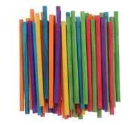 minkissy 50 Piezas Bastones de de Madera para Set de Palos de Percusión para Manualidades y Actividades Educativas Aula y Preescolar