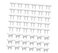 minkissy 50 piezas de Enchufes para Enchufes y Seguridad Infantil el Instalación y Resistente Protección contra Choques Eléctricos Color Blanco