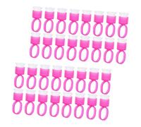 minkissy 50piezas Anillos De Plástico Resistentes Para Extensiones De Pestañas Soporte De Pegamento Para Tatuajes