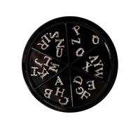 minkissy 52 Piezas de Dijes de Letras para Decoración de Uñas Dijes de Letras Adornos para Uñas Dijes para Uñas