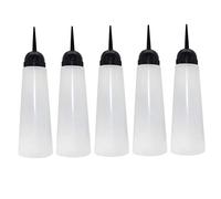 minkissy 5piezas Bote de Champú de Boquilla Oblicua Botella de Tinte Cabello Rellenable Envase de Tinte para Salón para Teñir el Cabello