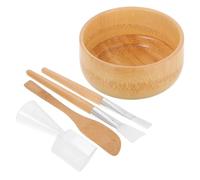 minkissy 5piezas Brochas De Maquillaje Cuencos Para Faciales Esteticista Doméstico Con Cuenco Mezclador Espátula y Cuchara