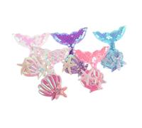 minkissy 5piezas Pinza Pelo de Forma de Sirena Brillante para Niñas Pequeñas Horquillas Lentejuelas Cabello Accesorios Cabello para Fiestas de Sirenas y Uso Diario