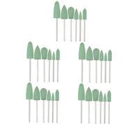 minkissy 5sets Conjunto De Esmalte De Uñas Calcomanías De Uñas Suministros De Uñas Pegatinas Uñas Postizas Women Kit De Manicura Brocas Para Uñas Clavo Tijeras Green Acero Inoxidable 6pcs*5
