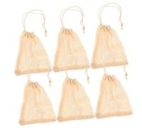 minkissy 6 Bolsas de Jabón de Algodón Natural con Cordón para Guardar Jabón Soporte para Jabón de Tocador