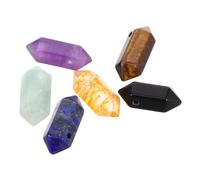 minkissy 6 Piezas Accesorios Colgantes de Cristal Prisma Hexagonal Dijes Colgantes de Cristal de Natural para Hacer Joyas y Manualidades Casa