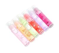 minkissy 6 Piezas Bálsamo Labial Delineador De Labios Paquete Fruta Tinte Transatlántico Brillo De Labios Marrón Dulce Brillar Más Regordete Pomelo Máscara Colorful El Plastico