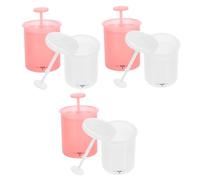 minkissy 6 Piezas espuma limpiadora facial limpiador espumoso rociar bubble machine soap dispenser leche desmaquillante facial champú taza de espuma burbujeador de limpieza facial