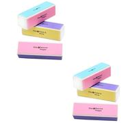 minkissy 6 Piezas Lijadora De Uñas Pulidor De Uñas Bloque De Pulido De 4 Vías Primer Para Uñas Herramienta Cuadrada Lima De Uñas Laca De Uñas Lima Uñas Gel Para Uñas Archivo De Pie Clavo